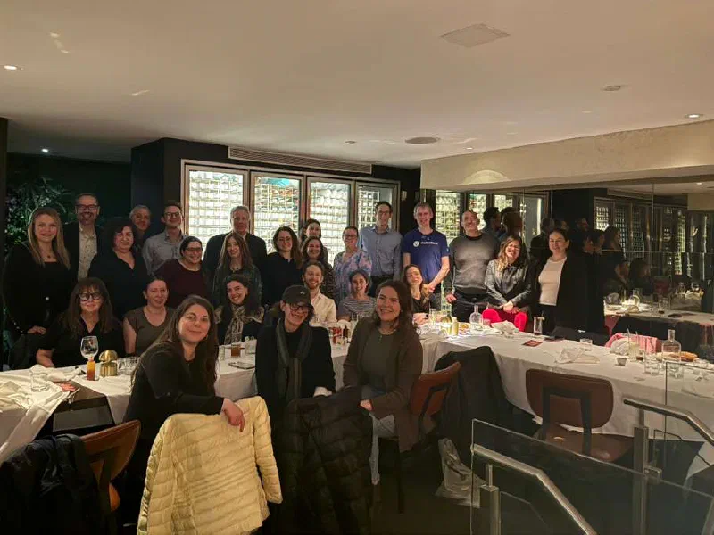 JewishERG leaders gathered for a dinner